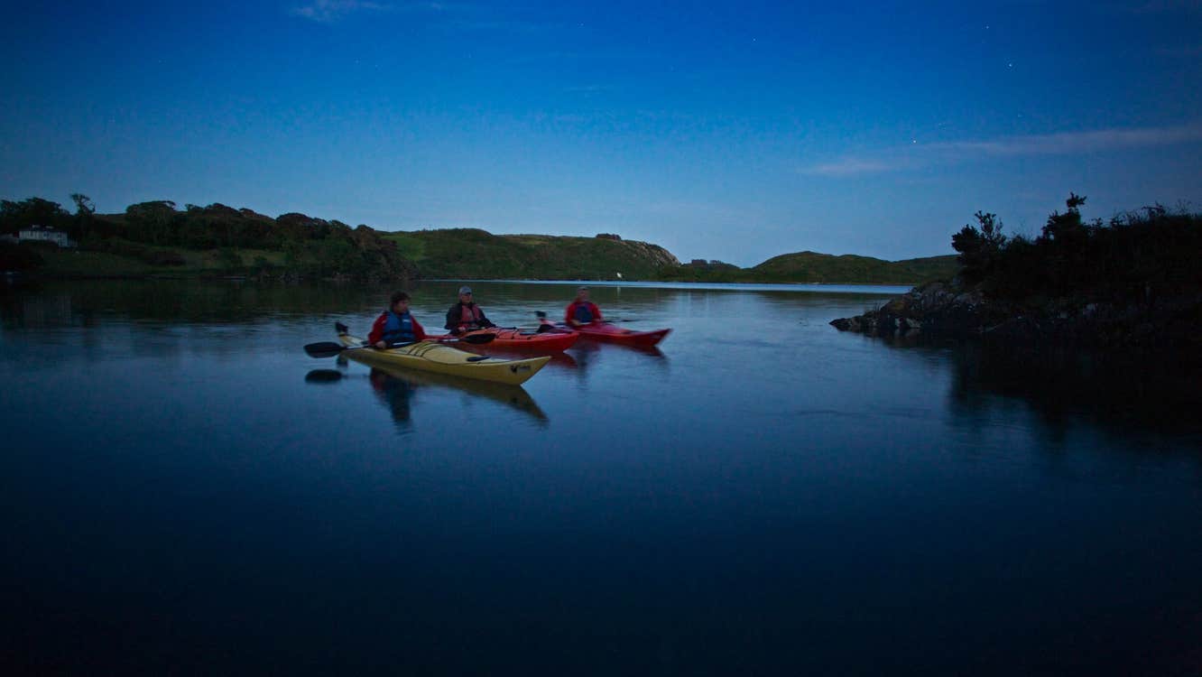 Image of kayakers on Lough Hyne in County Cork