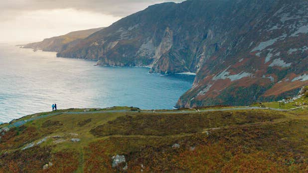 Slieve League mountain view in County Donegal